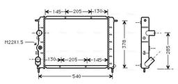 Radiateur, refroidissement du moteur AVA QUALITY COOLING RT2258