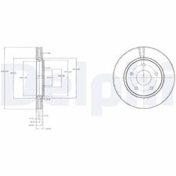 Disque de frein DELPHI BG4212