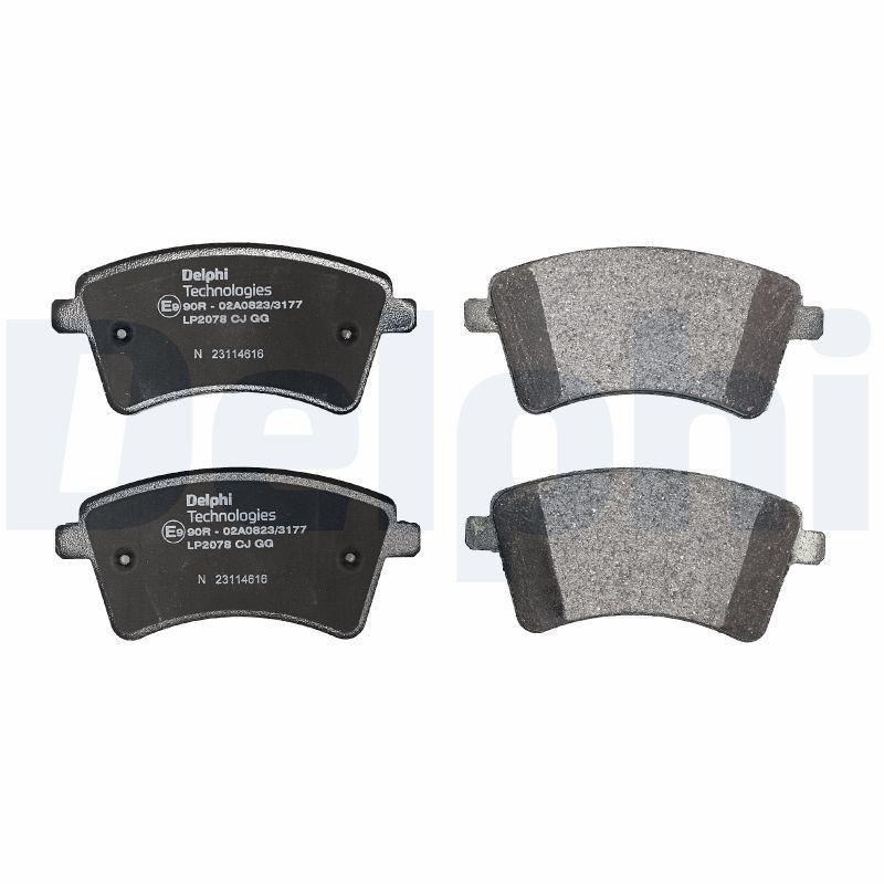 Kit de plaquettes de frein, frein à disque DELPHI LP2078