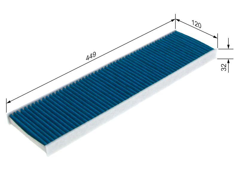 Filtre, air de l'habitacle BOSCH 0 986 628 579