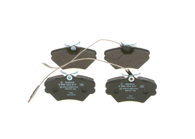 Kit de plaquettes de frein, frein à disque BOSCH 0 986 424 217
