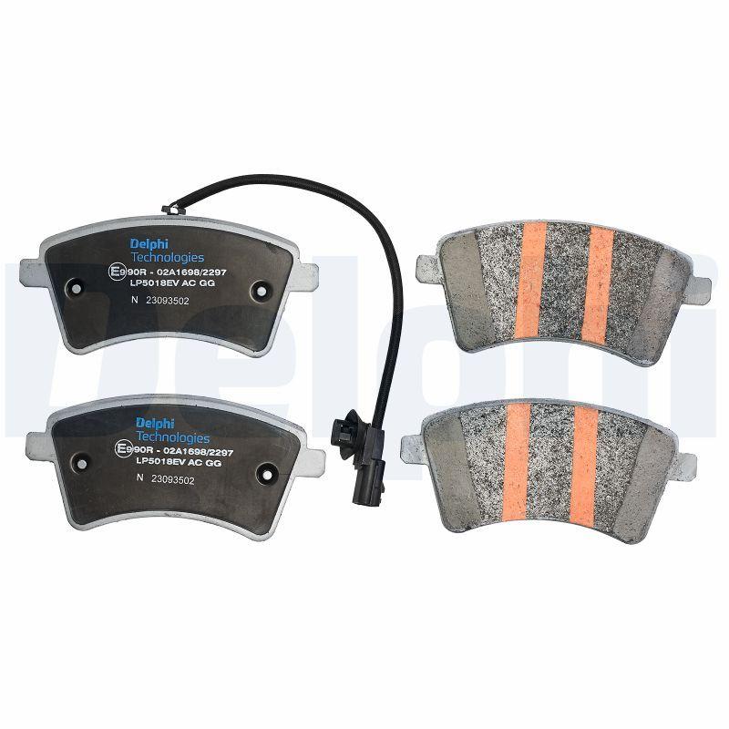 Kit de plaquettes de frein, frein à disque DELPHI LP5018EV