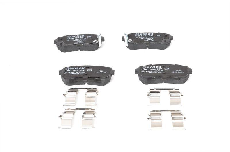 Kit de plaquettes de frein, frein à disque BOSCH 0 986 494 627