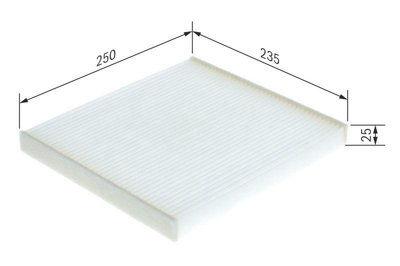 Filtre, air de l'habitacle BOSCH 1987432065