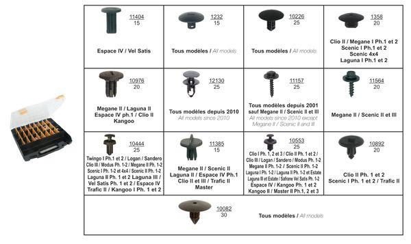 Assortiment, éléments de fixation RESTAGRAF 26