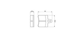 Kit de plaquettes de frein, frein à disque BOSCH 0 986 465 751