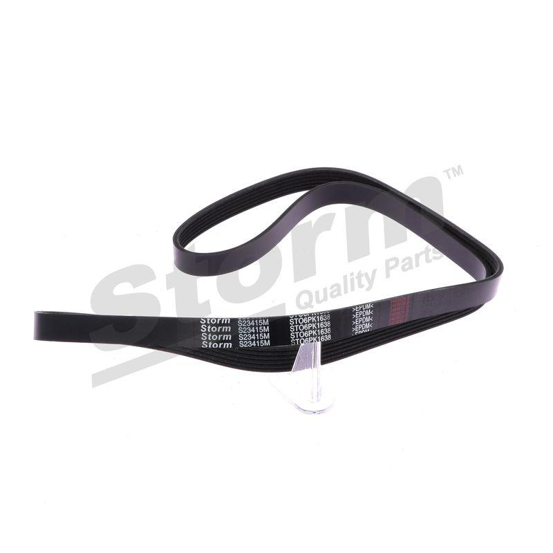 Courroie trapézoïdale à nervures STORM QUALITY PARTS STO6PK1638