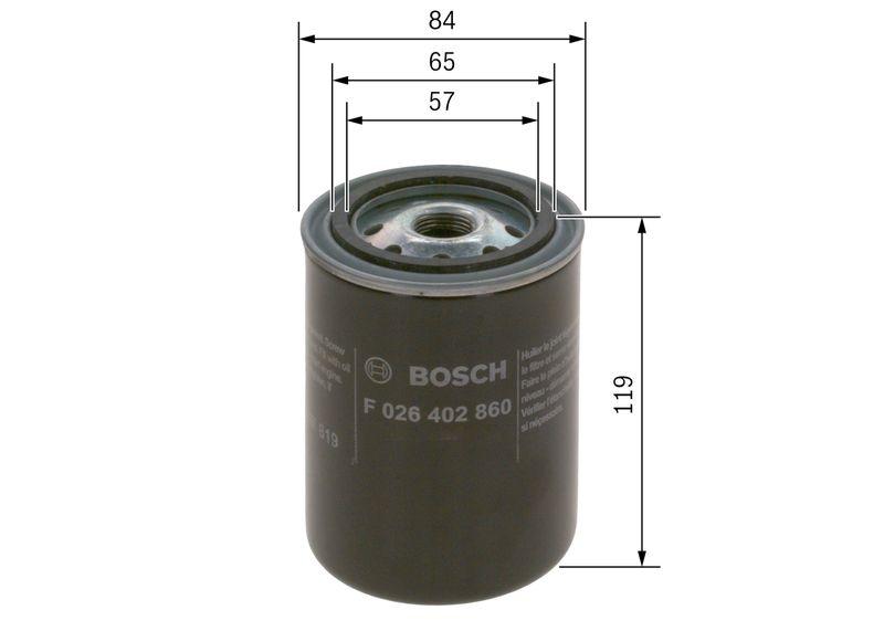 Filtre à carburant BOSCH F 026 402 860