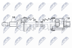 Arbre de transmission NTY NPW-CH-036