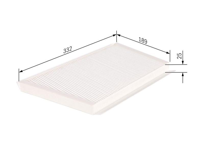 Filtre, air de l'habitacle BOSCH 1987432270