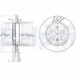 Disque de frein DELPHI BG3831