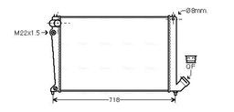 Radiateur, refroidissement du moteur AVA QUALITY COOLING CNA2105