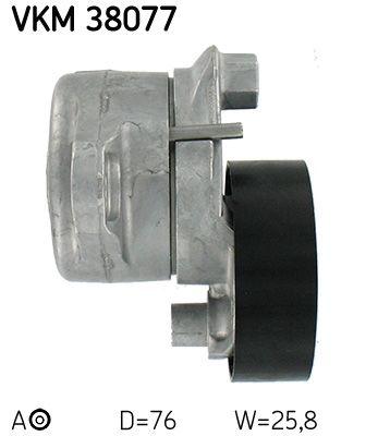 Tendeur de courroie, courroie trapézoïdale à nervures SKF VKM 38077