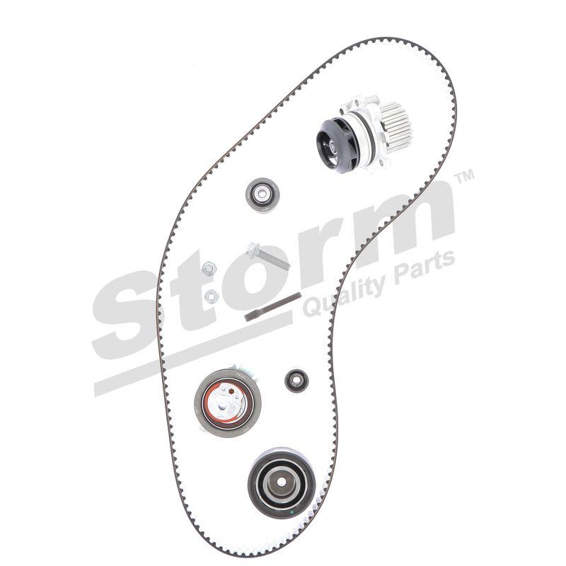 Pompe à eau + kit de courroie crantée STORM QUALITY PARTS 5550791KP