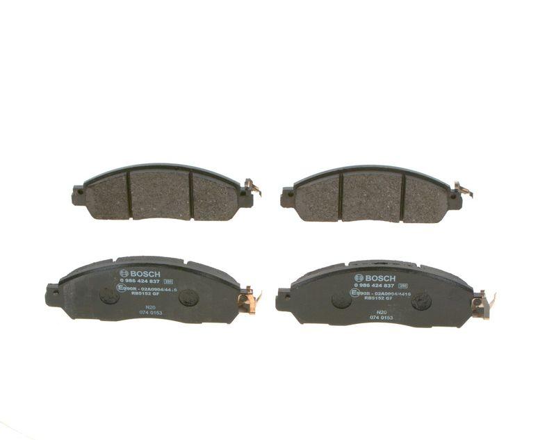 Kit de plaquettes de frein, frein à disque BOSCH 0 986 424 837