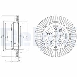 Disque de frein DELPHI BG4020C
