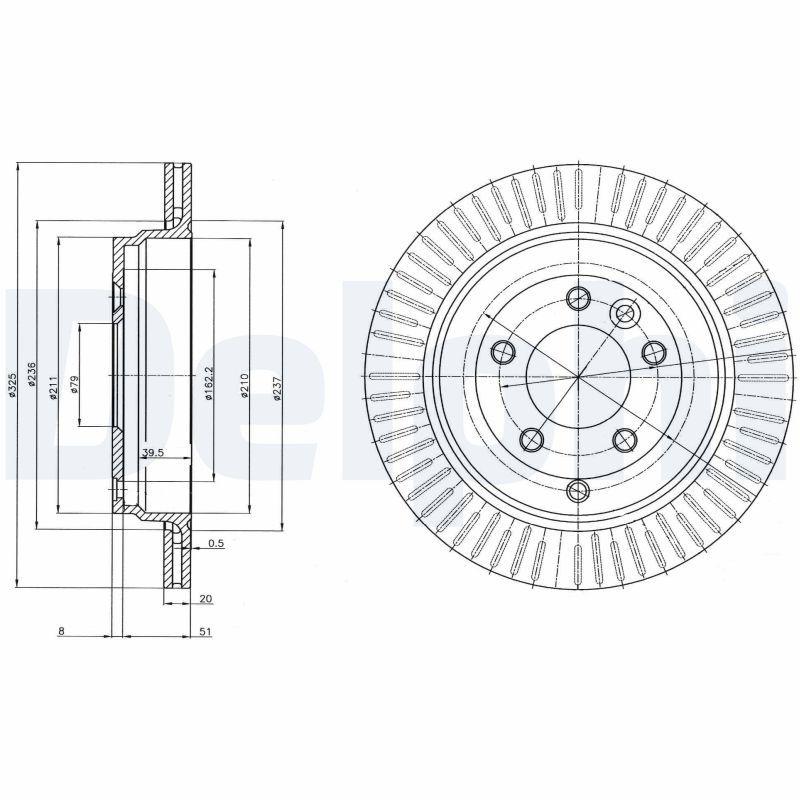 Disque de frein DELPHI BG4020C