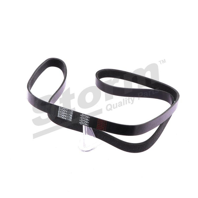 Courroie trapézoïdale à nervures STORM QUALITY PARTS STO6PK1735