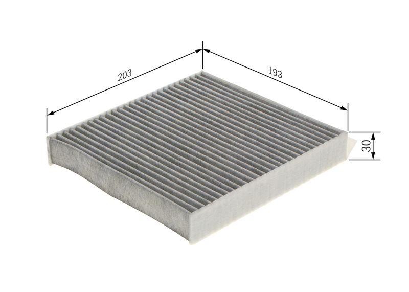 Filtre, air de l'habitacle BOSCH 1987435584
