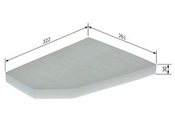 Filtre, air de l'habitacle BOSCH 1987435152