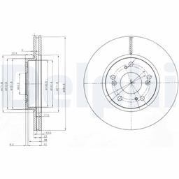 Disque de frein DELPHI BG3980C