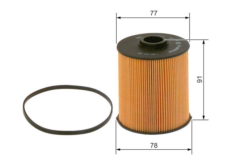 Filtre à carburant BOSCH 1 457 431 704