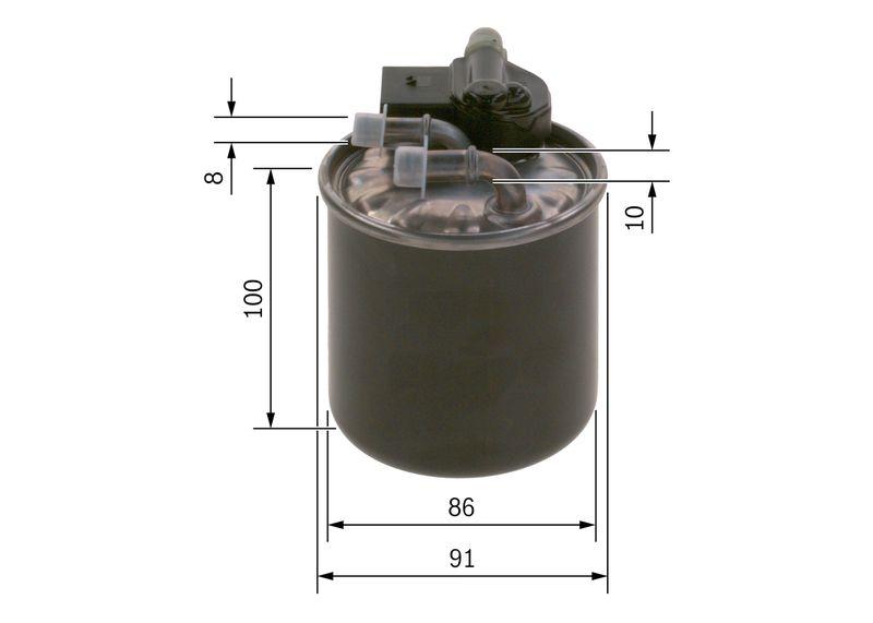 Filtre à carburant BOSCH F 026 402 836