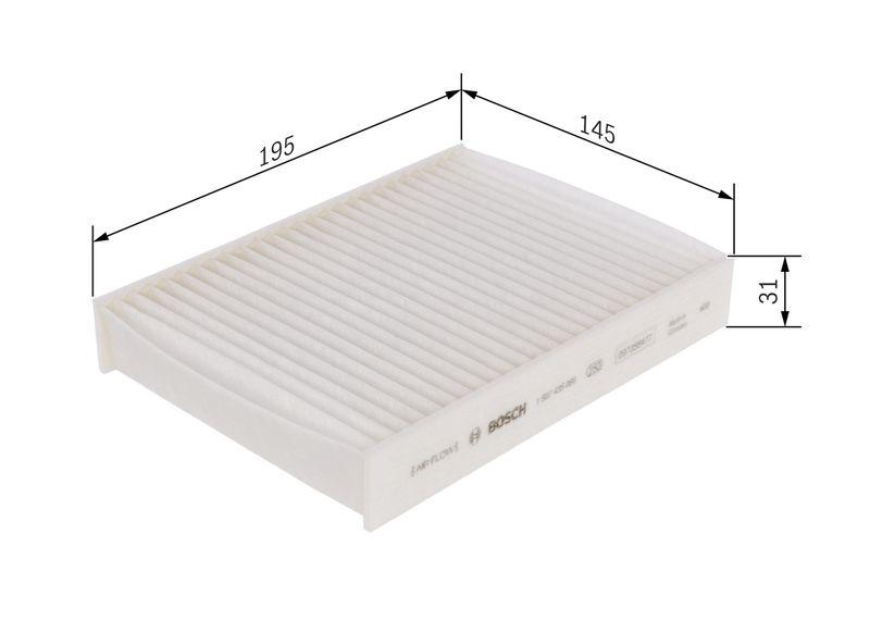 Filtre, air de l'habitacle BOSCH 1987435066