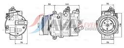 Compresseur, climatisation AVA QUALITY COOLING VNAK446