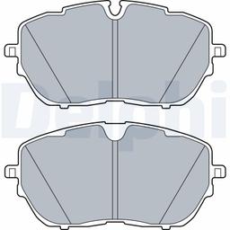 Kit de plaquettes de frein, frein à disque DELPHI LP3518
