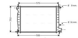 Radiateur, refroidissement du moteur AVA QUALITY COOLING FD2219
