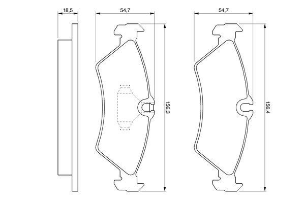 Kit de plaquettes de frein, frein à disque BOSCH 0 986 424 219