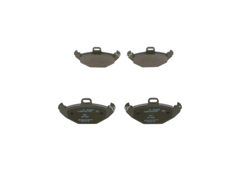 Kit de plaquettes de frein, frein à disque BOSCH 0 986 424 532