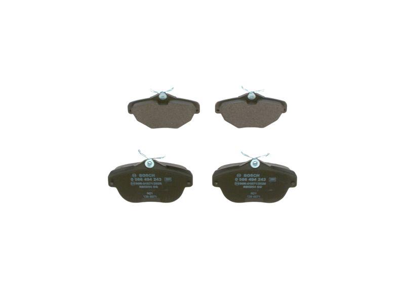 Kit de plaquettes de frein, frein à disque BOSCH 0 986 494 243