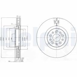 Disque de frein DELPHI BG3898