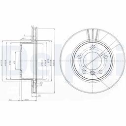Disque de frein DELPHI BG3899C