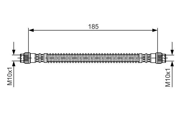 Flexible de frein BOSCH 1987476670
