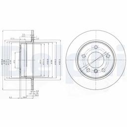 Disque de frein DELPHI BG3948C