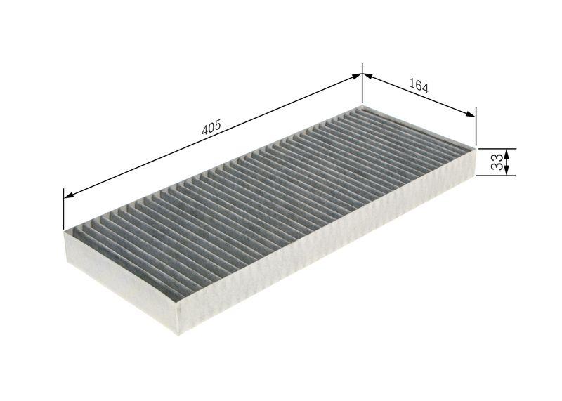 Filtre, air de l'habitacle BOSCH 1 987 435 555