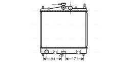 Radiateur, refroidissement du moteur AVA QUALITY COOLING DNA2247