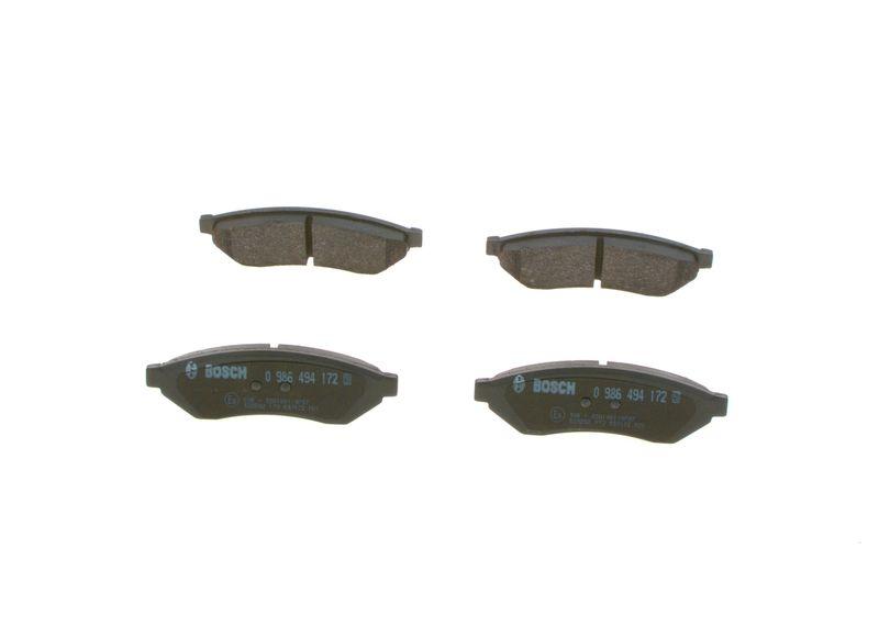 Kit de plaquettes de frein, frein à disque BOSCH 0 986 494 172