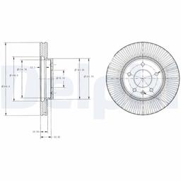 Disque de frein DELPHI BG4092C