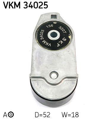 Tendeur de courroie, courroie trapézoïdale à nervures SKF VKM 34025