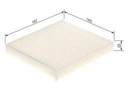 Filtre, air de l'habitacle BOSCH 1987435076