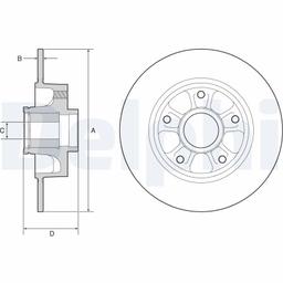 Disque de frein DELPHI BG9230RSC