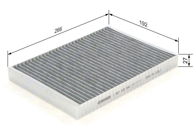 Filtre, air de l'habitacle BOSCH 1987435580