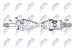 Arbre de transmission NTY NPW-TY-229
