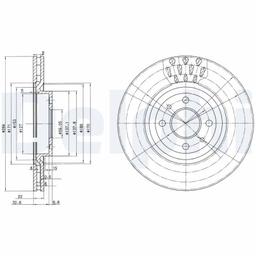 Disque de frein DELPHI BG2617