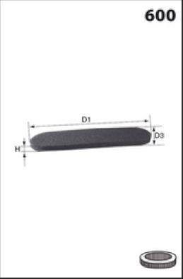 Filtre, air de l'habitacle MECAFILTER ELR7402