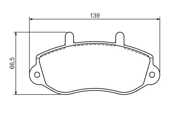 Kit de plaquettes de frein, frein à disque BOSCH 0 986 494 288